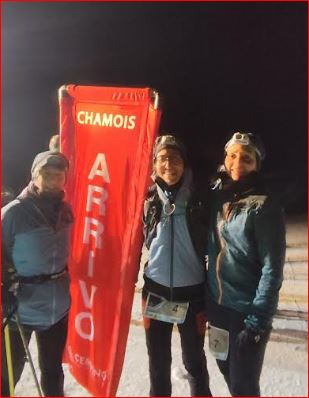 Maura Norbiato al Snow Vertikal di Chamois 